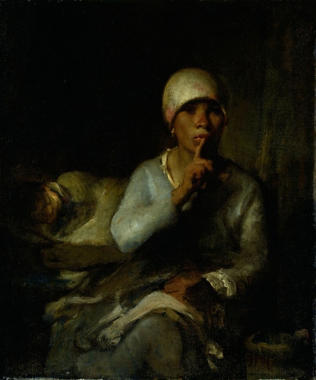 MILLET woman and child