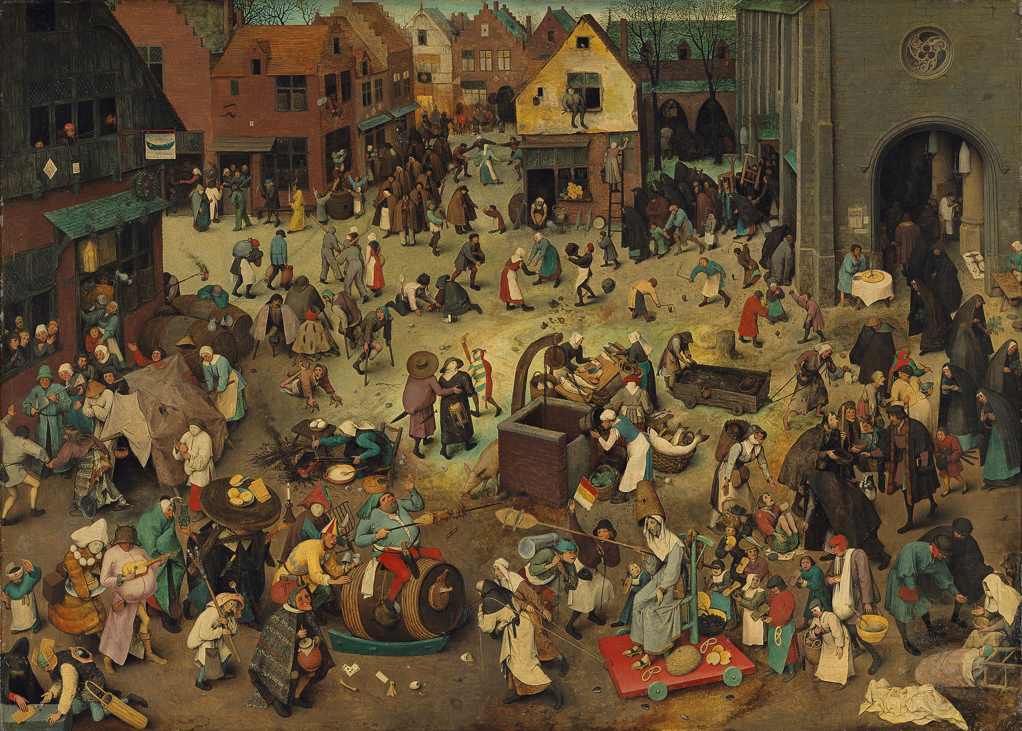 Pieter_Bruegel - The fight betwen carnival and lent