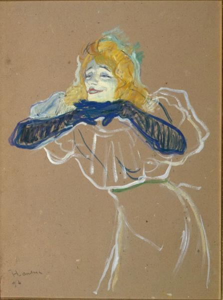 toulouse-lautrec - The singer Yvette Guilbert (1894)